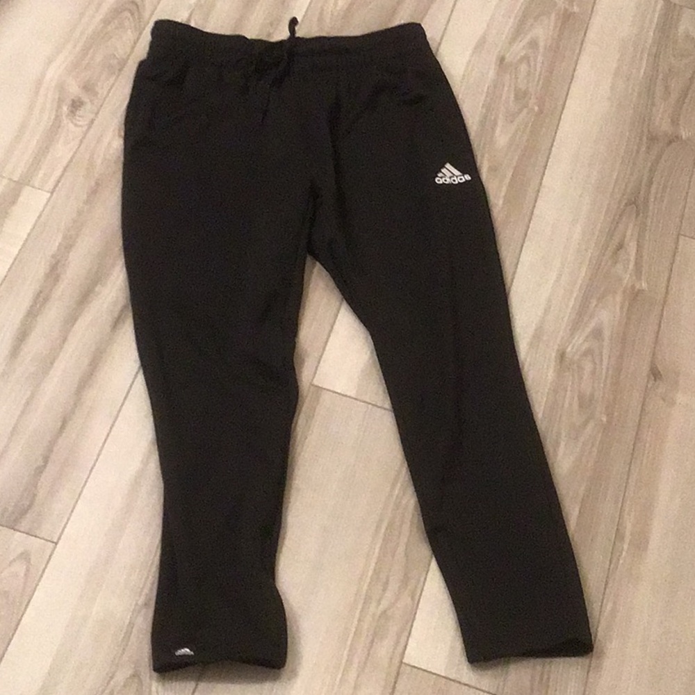 EUC Fleece lined Adidas Joggers - Large